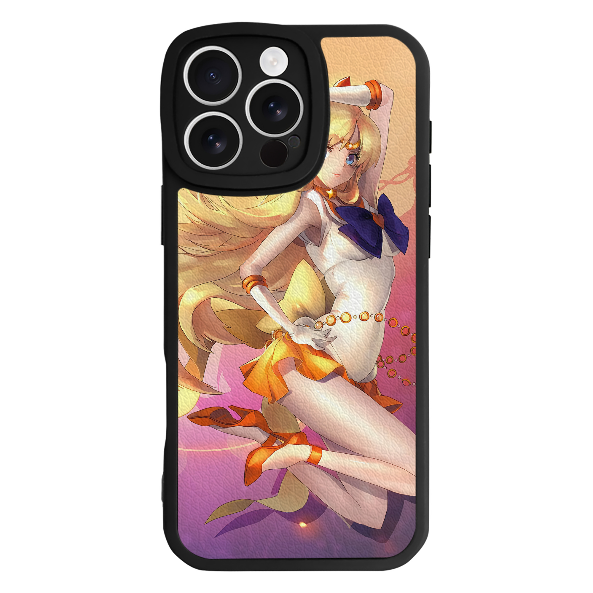 （画像用） 美少女戦士セーラームーン Sailor Moon 【iPhone 16シリーズ対応】シリコンスマホケース（レザー調） 材質：シリコン